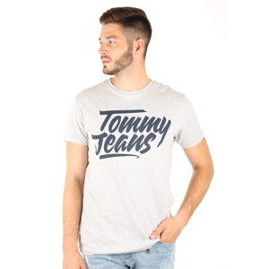 Tommy Hilfiger pánské šedé tričko - L (38)